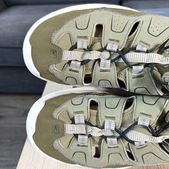 Keen WK450 Sandals Cushioned Drawstring Tan Green Gorpcore Outdoor Men\'s Size 15 main image 12